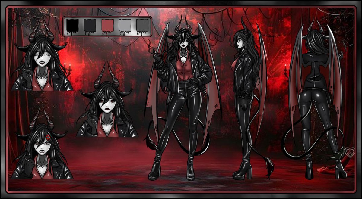 ArtByMillie1's tweet photo. Here's the character reference sheet i've made for the amazing @KairLiar 🖤❤️
She'll be debuting within a few months so kindly supporther as much you guys can :)
Rate the art in a scale of ?/10 🤔
#ENVtubers #Vtubers #myart #smallartist #UpcomingVtuber https://t.co/PTzQkwttOd