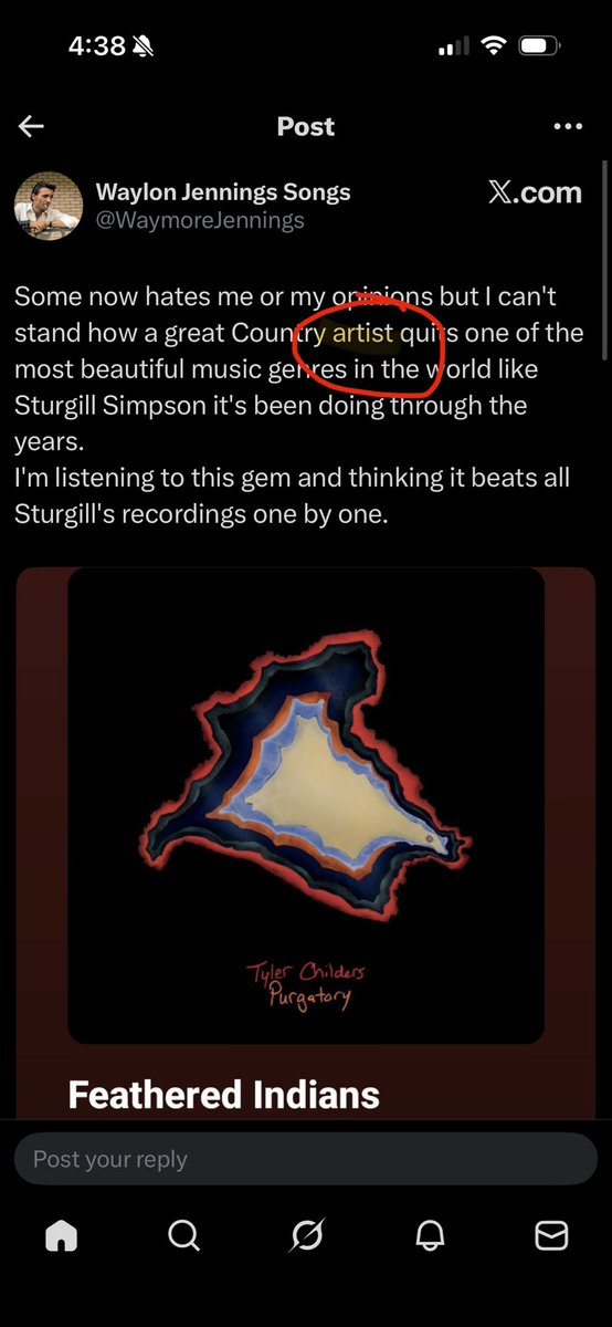 dickdenning's tweet photo. @WaymoreJennings This part right here ^difference in being an artist and being a performer is artists are driven by their art and it has to be conducive of what they feel. I have artists that I don’t necessarily love their new work but I respect it. Luckily sturg and Tyler’s new styles hit for me https://t.co/4O0Ewl3f33