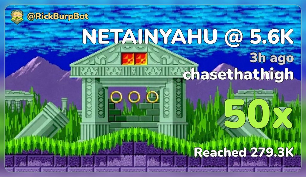 $NETAINYAHU just ran to a lovely 50x after it was called in the Arcade at only 5.6k marketcap!

What a banger 

BBkUQdTDdVySDKXT4TngbmbpC2ktwBeymMSdn41ppump