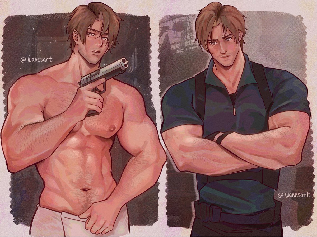 wanesart's tweet photo. oh yeahhh #LeonKennedy #re9 https://t.co/Ia9pMoKV3R