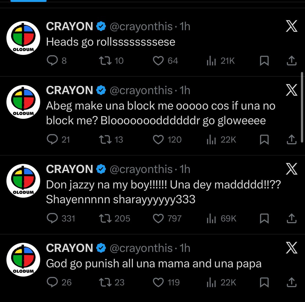 TheSerahIbrahim's tweet photo. Don Jazzy @DONJAZZY I think you should reach out to Crayon, something is definitely not right with him.
What is going on? https://t.co/Q8V22hb6sS
