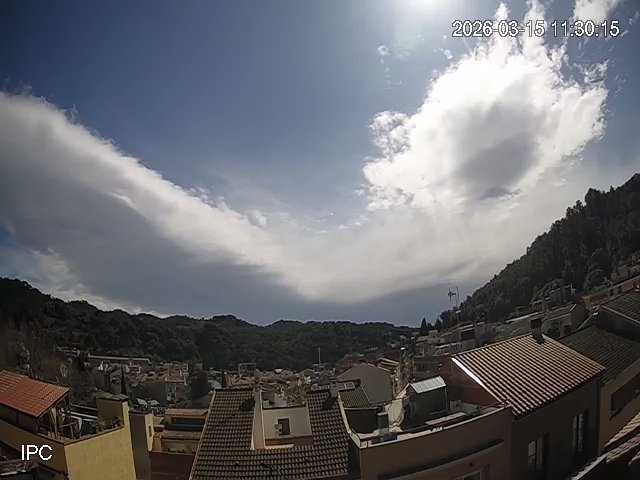 MeteoAdM's tweet image. #Bonvespre des de la part alta d'#ArenysdeMunt Després del brusc canvi de temps d'ahir, marca de la casa de "març, marçot..." i el fred rigurós d'aquesta #matinada amb una mínima de 2,2°C. El dg ha transcorregut amb 🌬️, força ☀️🌤️ al #matí, #tarda 🌤️☁️⛅ i una màx. de 18,7°C 👇