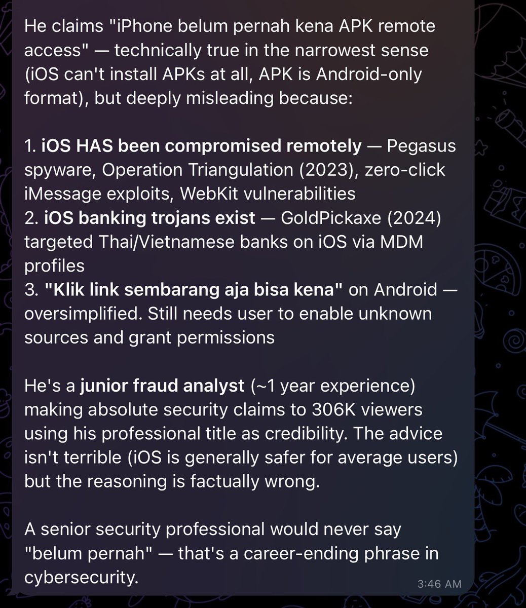 Pikri - fraud analyst 1 year of experience.

Pake iphone ya kawan 🫳🏻