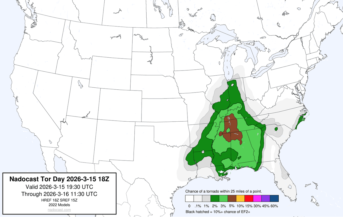 18Z Day Tornado Forecast (New New 2022 Models)