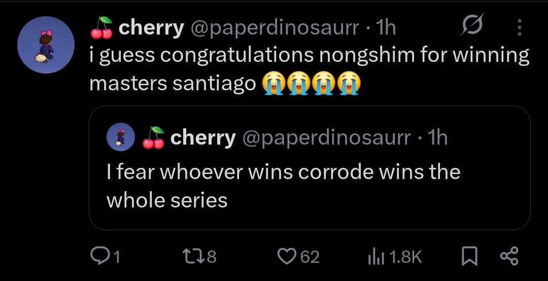 🍒 cherry tweet media