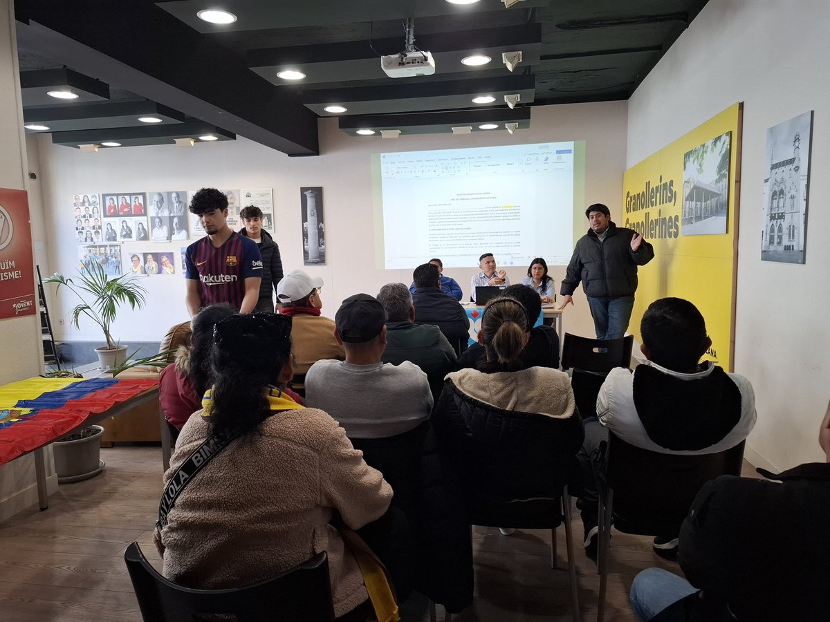 RC5Europa's tweet photo. 👉🏼Encuentro con la comunidad migrante ecuatoriana en Granollers, Barcelona | Compartimos con nuestros compatriotas una jornada de reflexión y debate, fortaleciendo nuestros lazos de hermandad y lucha. https://t.co/JV9GHDs9p8