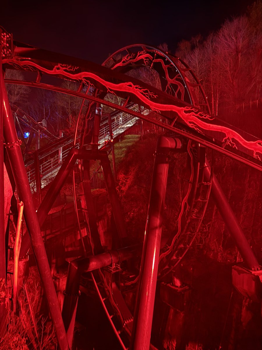 ThemeParkWW's tweet image. Here’s some Nemesis goodness for you all on this Sunday night 😍 She was riding beautifully tonight! 

#altontowers #altontowersresort #nemesis #nemesisreborn