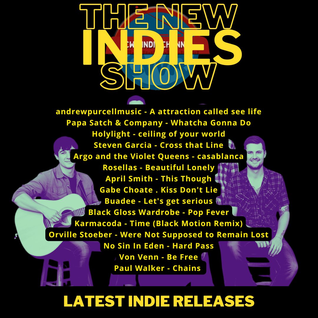 catorwebradio's tweet photo. #NowPlaying #TheNewIndieShow
@AndrewP54669672
@papasatch52159
#Holylight
@SteveGarciaLSDP
#ArgoandtheVioletQueens
#Rosellas
#AprilSmith
#GabeChoate
#Buadee
@BGWspeaks via @Emma_Scott
@Karmacoda
#OrvilleStoeber
@NoSinInEden
@vonvennmusic
#PaulWalker https://t.co/WG9425t5gy