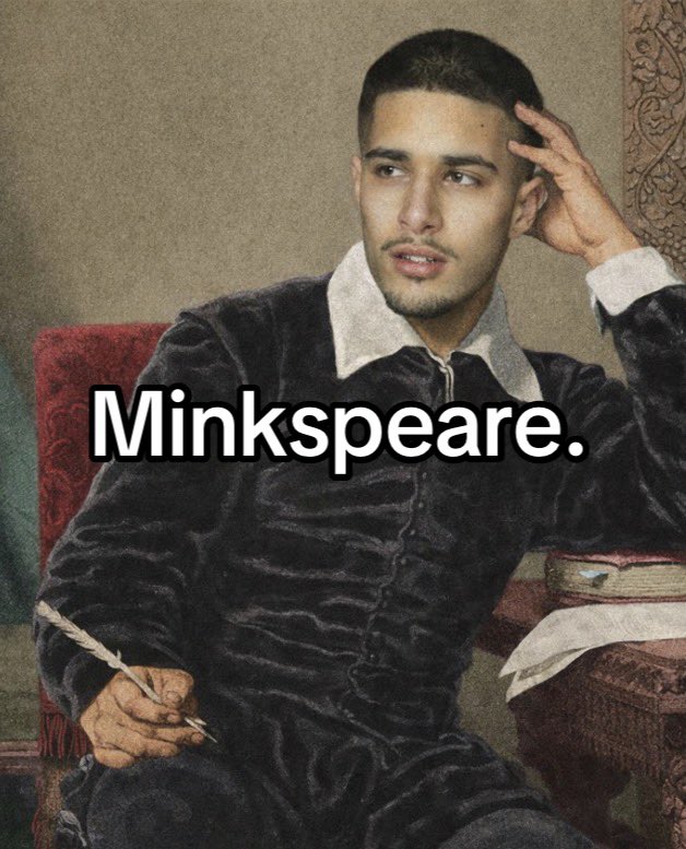 fakeminkpoland's tweet photo. Minkspeare. https://t.co/awUF5iWxjt