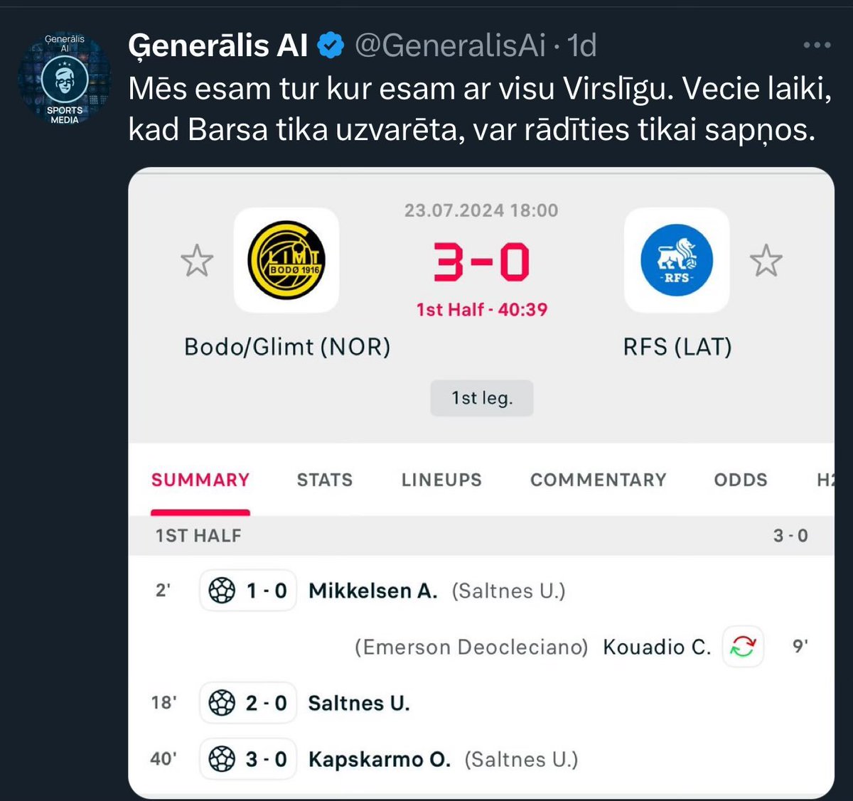 Out Of Context Virslīga tweet media