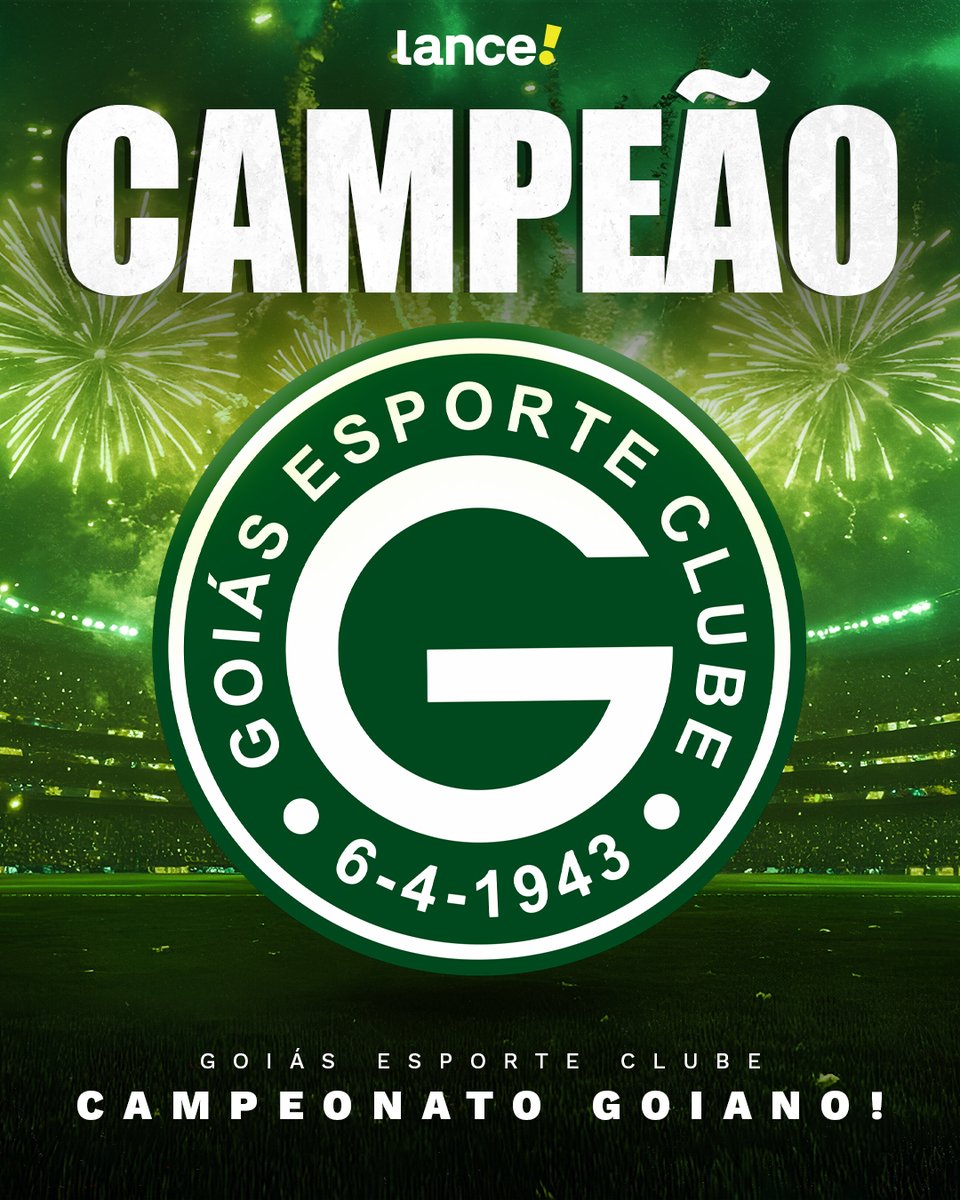 lancenet's tweet photo. É CAMPEÃO! 🟢⚪🏆

Após um 2x0 na partida de ida e um empate sem gols na volta, o Goiás conquista o Campeonato Goiano em cima do Atlético Goianiense. É o vigésimo nono título estadual do Esmeraldino. 

#Redes4 https://t.co/bVpWPy4TKM