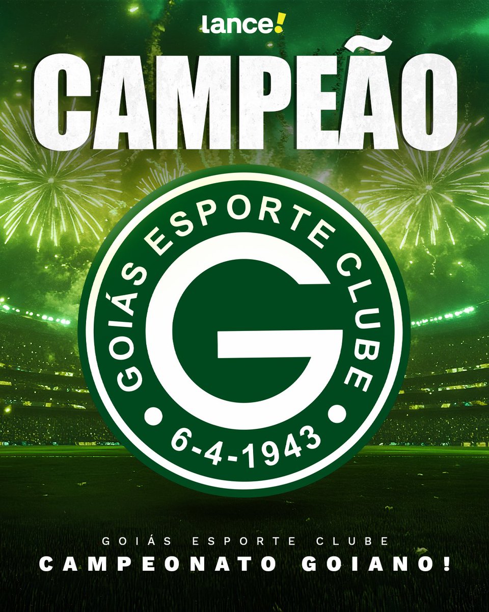 Noitedecopa's tweet photo. É DO VERDÃO 🟢⚪

O Gigante Esmeraldino é campeão do Campeonato Goiano após 8 anos! É seu 29° título, abrindo 11 de vantagem pro segundo maior campeão, o Atlético-GO.

Parabéns Goiás!!!! 🏆 https://t.co/vnTsLHCXar