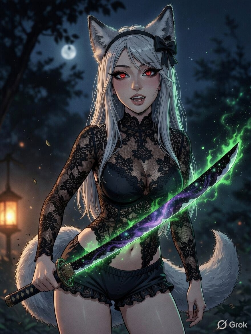 Pressed the void blade prompt on her by mistake, guess that's canon now lol