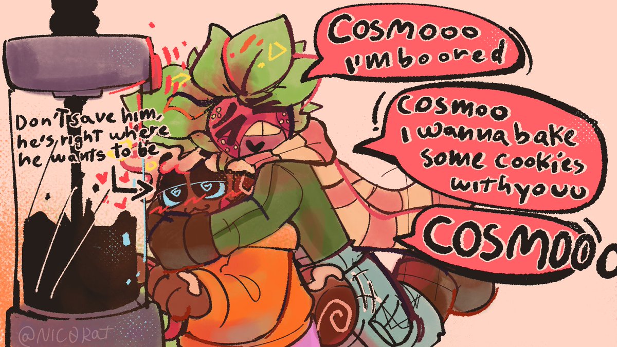 Sprout its pretty annoying but Cosmo finds joy in that