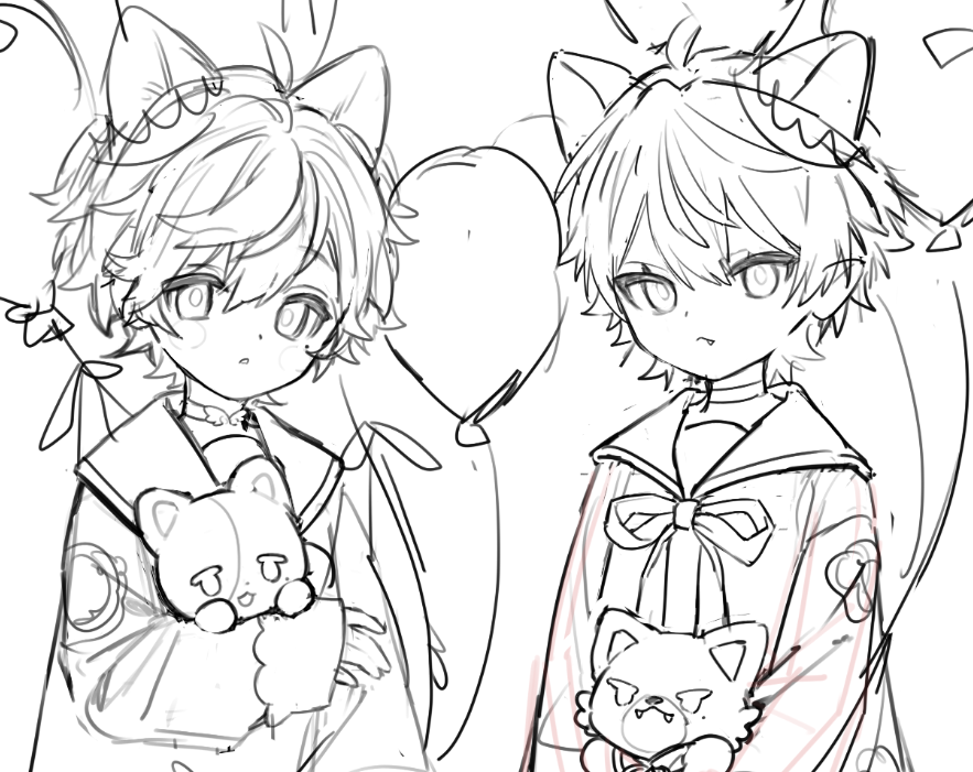 0ayamesub's tweet photo. 果たして…（年齢操作、ケモ耳注意） https://t.co/7z93K1hB8e