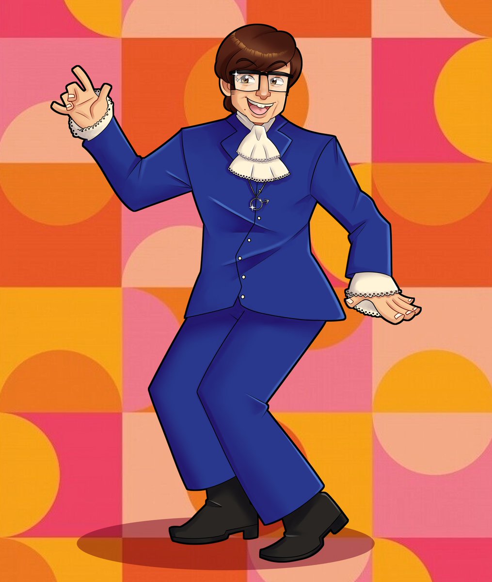 Austin Powers art from 2024