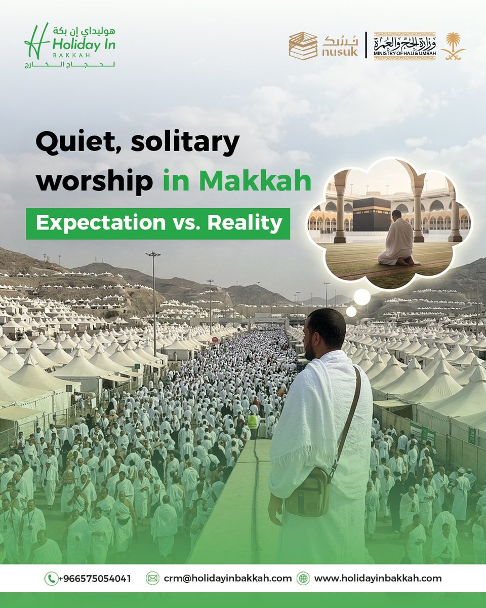 Worship Isn’t Solitary, It’s Shared by Millions

Dear pilgrims,
If you’re imagining Makkah as a place of silent, empty corridors, we invite you to embrace a more powerful reality.

In Al-Masjid al-Haram, worship thrives within the heart of movement. You will pray, circumambulate,