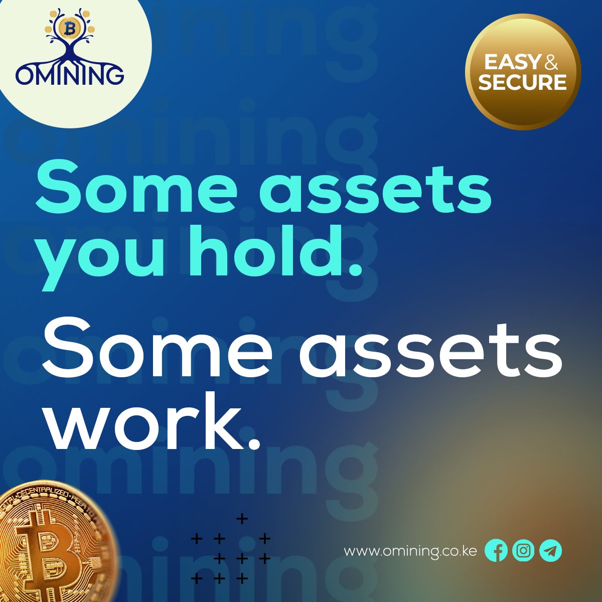 OminingKe's tweet photo. When most people think about crypto, they think about buying and selling.

But behind every transaction is a powerful infrastructure that validates the network.

Mining is the backbone of that system.

OMINING operates within that foundation.

#OMINING #CryptoInfrastructure #BitcoinMining