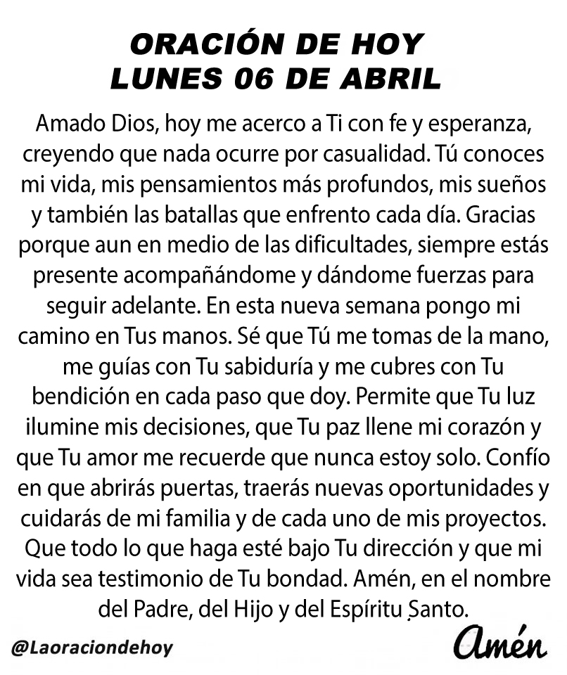 Oración De Hoy tweet media
