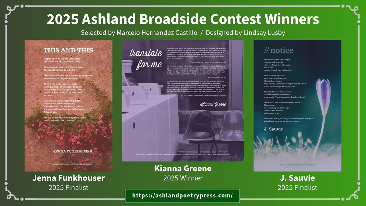 Ashland Poetry Press tweet media