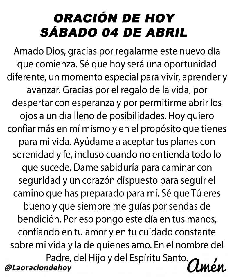 Oración De Hoy tweet media