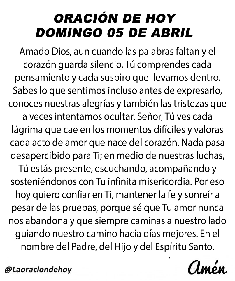 Oración De Hoy tweet media