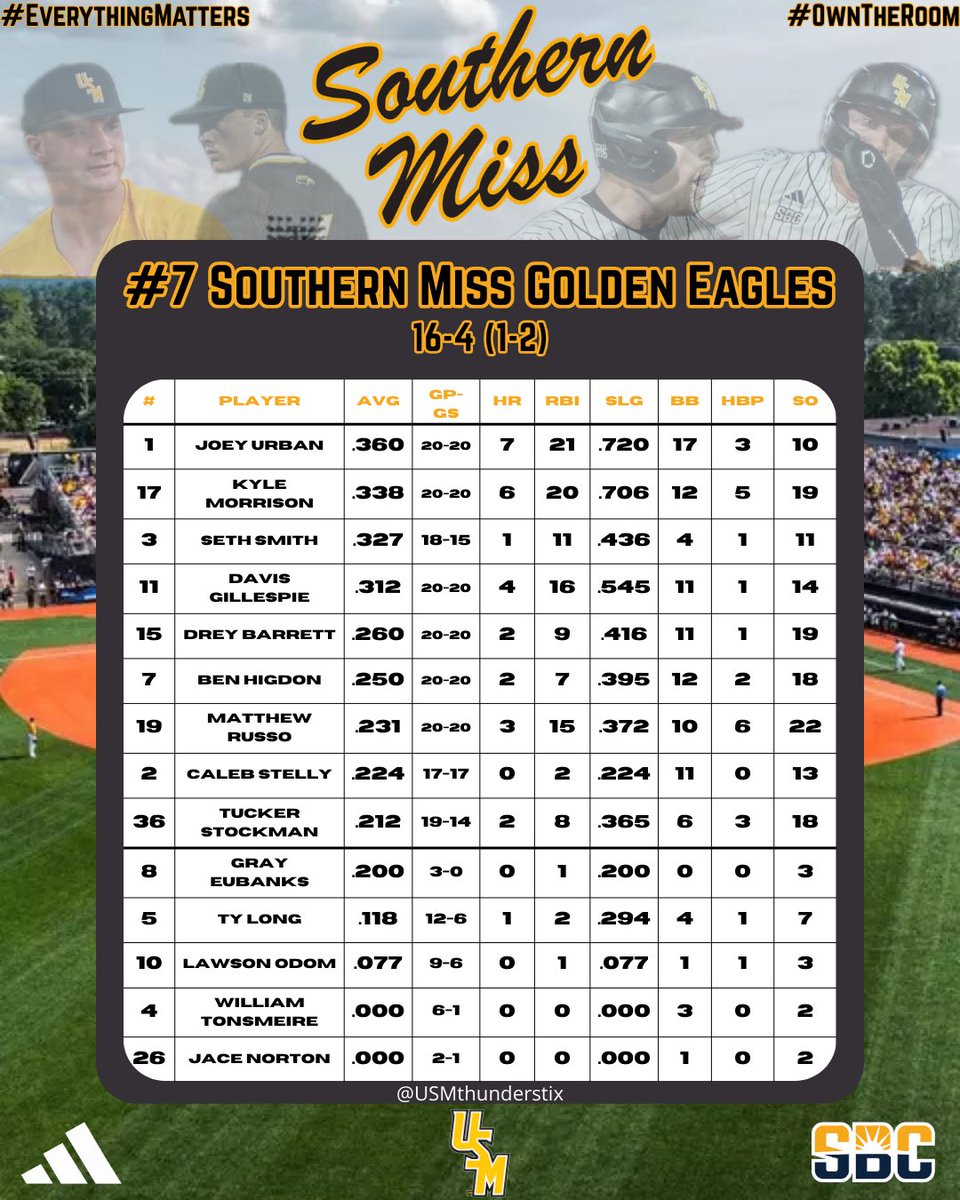 The Southern Miss Thundersticks tweet media