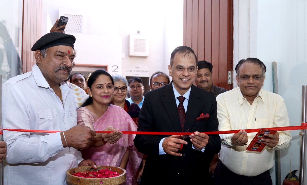 svoruganti1466's tweet photo. Launch of tv Art and Culture exhibitions at Jawahar Kala Kendra Jaipur today 

#rajasthandiwas

15 March 2026

@BhajanlalBjp 
@RajCMO 
@RajGovOfficial 
@DIPRRajasthan 
@PIBJaipur https://t.co/uBOyHSV13b