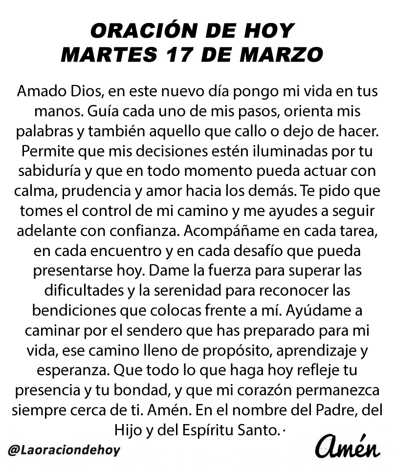 Oración De Hoy tweet media