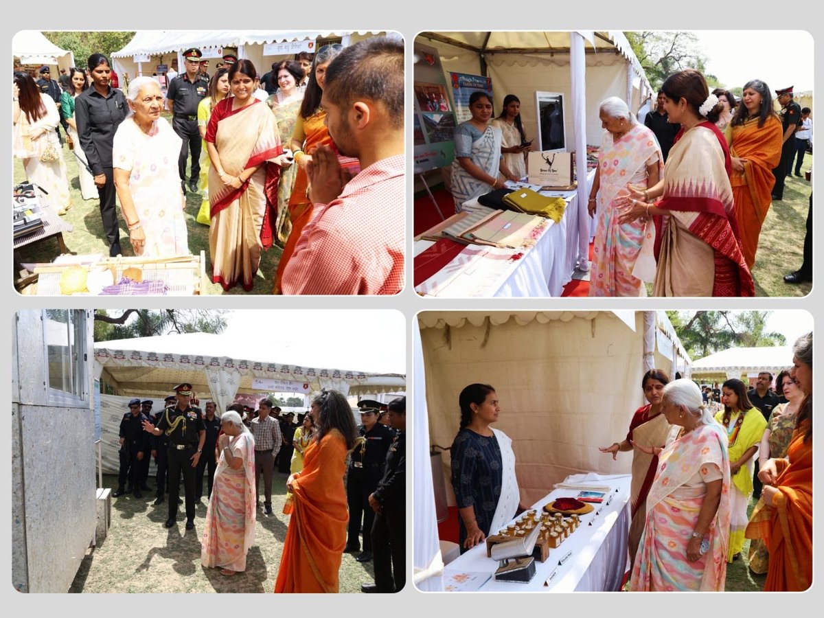 OfficialAwwa's tweet image. #WeCare
#Motivate_Facilitate_Empower

As part of the ongoing celebrations of #IWD2026, #Regional_AWWA #SuryaCommand organised a special exhibition showcasing the achievements, creativity and entrepreneurial spirit of #AWWA_Beneficiaries. The event was graced by Anandiben Patel,