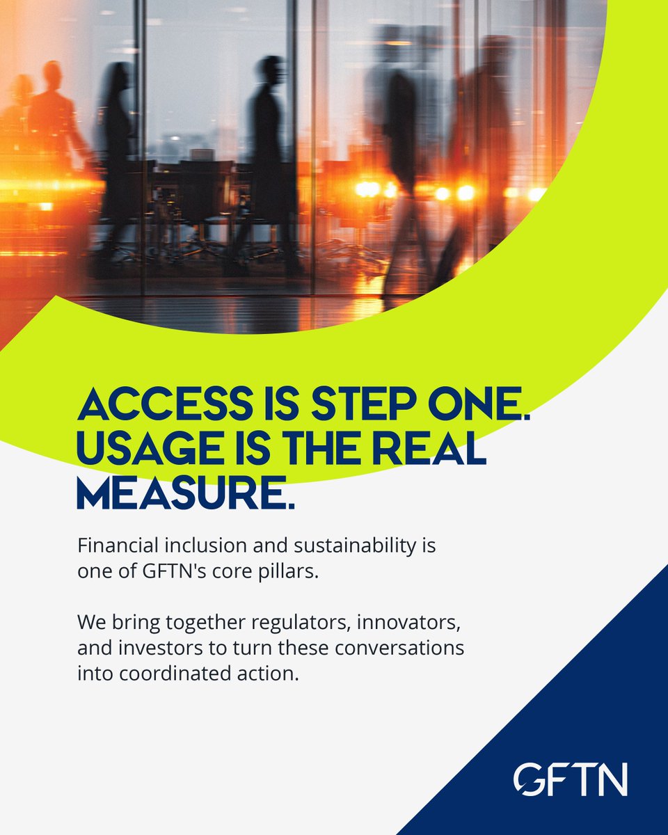 gftn_official's tweet photo. 1.4 billion adults are still unbanked.

Progress is happening, but access alone isn’t enough. 

Digital infrastructure improves access. 

Usage is the real measure of financial inclusion.

#InclusiveFinance #FinTech #DigitalAssets https://t.co/yKEHyIqpQ8