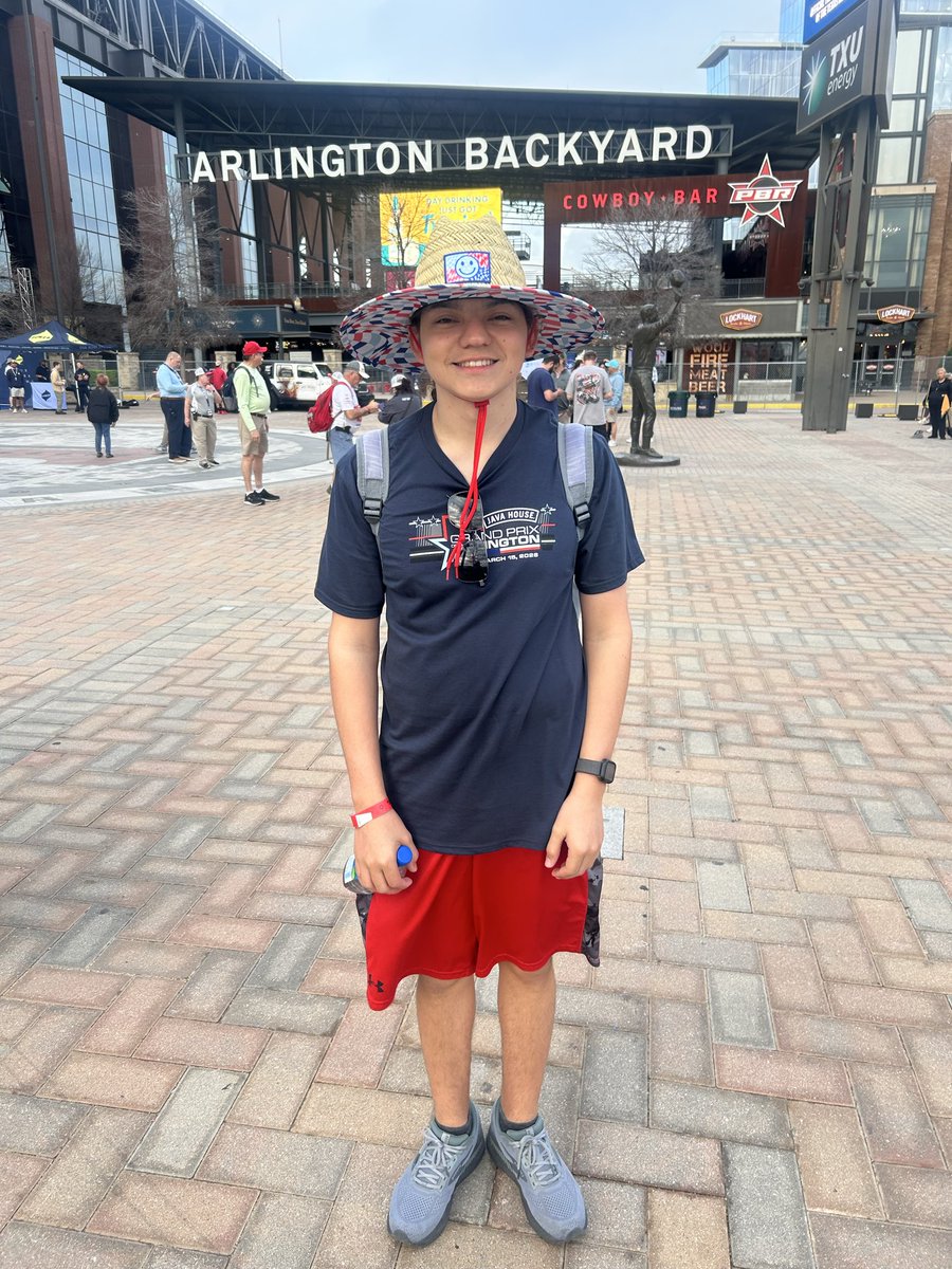 StereoStewart's tweet photo. Went out to the Arlington Grand Prix this weekend.  Had a great time with my boy. https://t.co/vD8FChj4o9