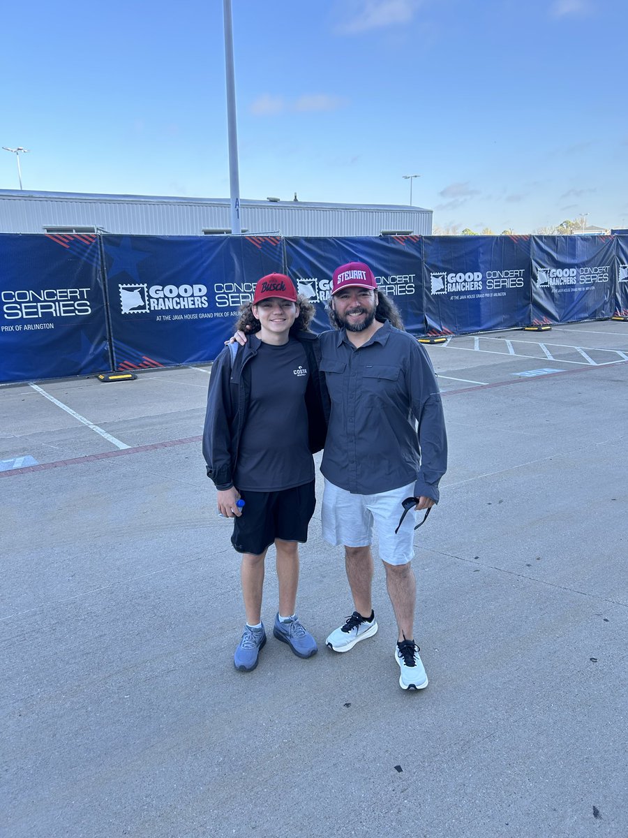 StereoStewart's tweet photo. Went out to the Arlington Grand Prix this weekend.  Had a great time with my boy. https://t.co/vD8FChj4o9
