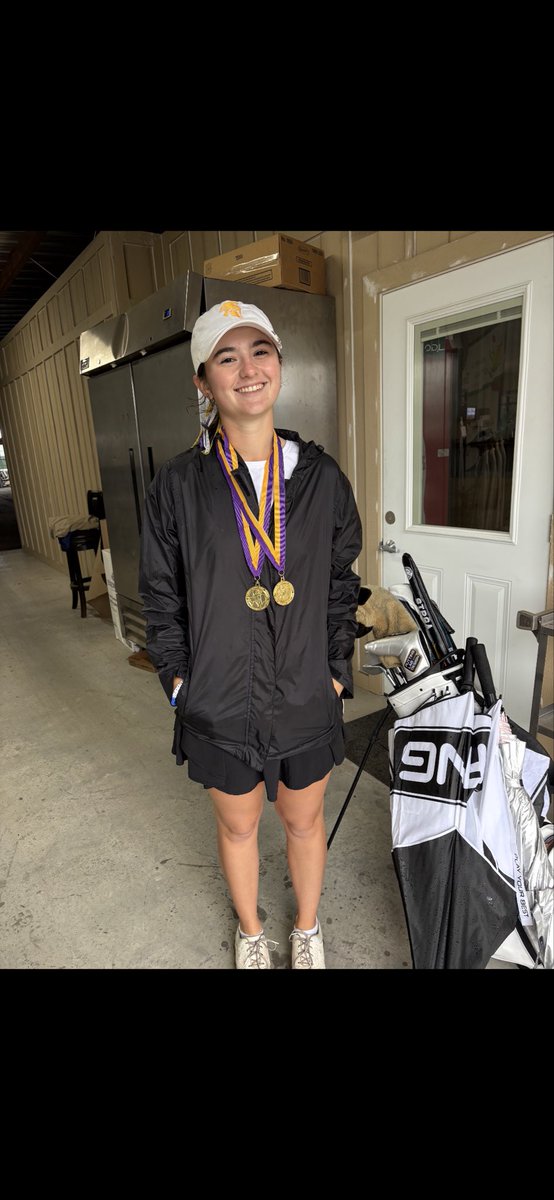 snmgolf's tweet photo. Spring break 2026! The Pieper High Lady Warriors win the Marble Falls Invitational and Jules won the Individual Title. Later in the week she made her 2nd career hole in one with a 7 iron from 152 yards. Kyle and the TAMUSA Jags take on Texarkana CC.  And it’s crawfish season! https://t.co/OZ3bkdoRBx