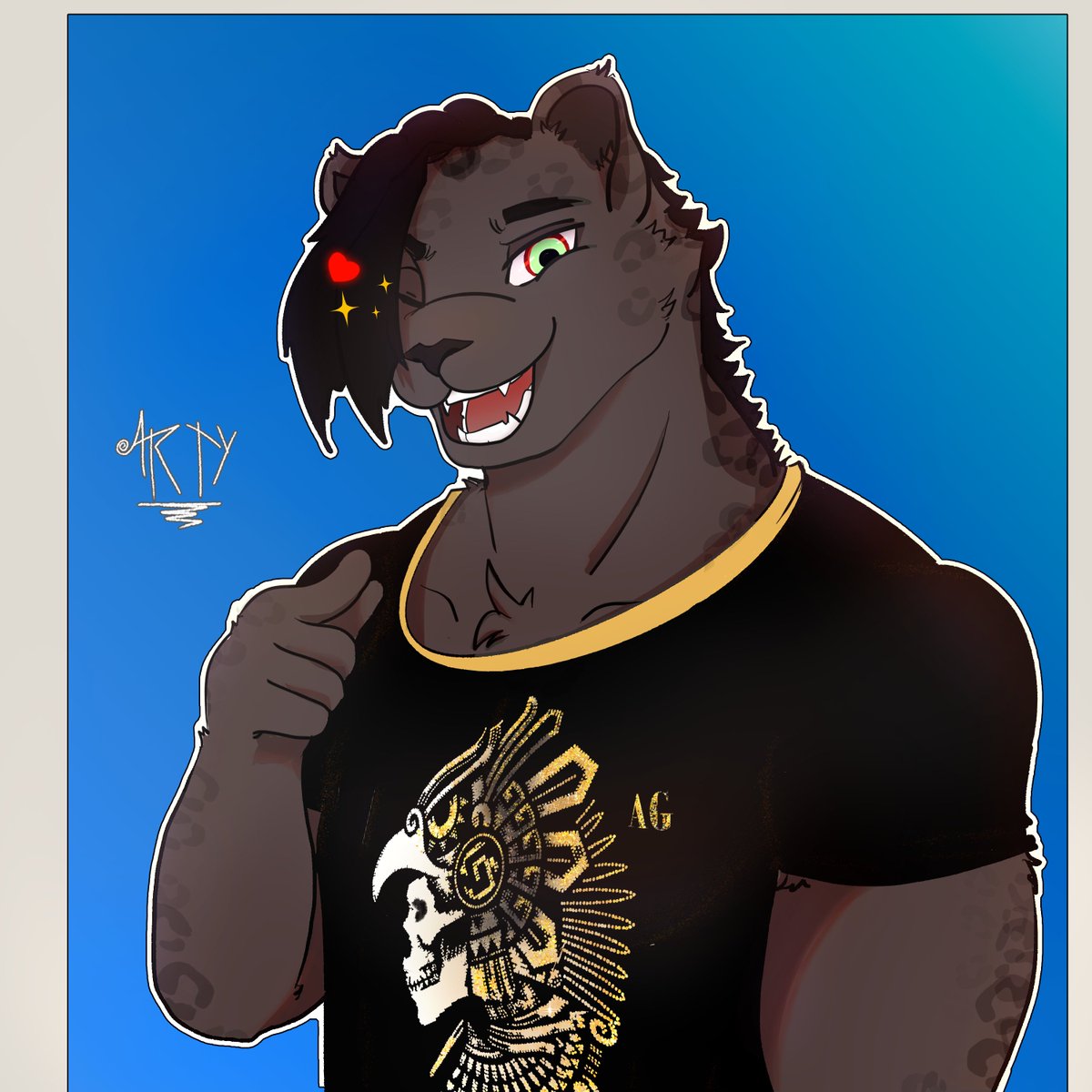 Artydrarg's tweet photo. Sharing this commission I finished recently. What do you guys think? #furryart https://t.co/ujtFVmQuZt