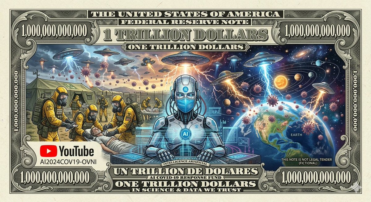 TrillionsXClub's tweet photo. 🤑💵🏦💲☣️COVID TRILLIONS CLUB☣️💲🏦💵🤑
😷WEAR A MASK NOW😷
☠️❌COVID IS NOT OVER❌☠️

Welcome to THE COVID TRILLIONS CLUB #Covid

#Covid $Covid #Trillions #TrillionClub #CovidTrillions #Money #CovidMoney #Ufo #UfoMoney #Youtube #TrillionYoutube https://t.co/weCMQXAosq