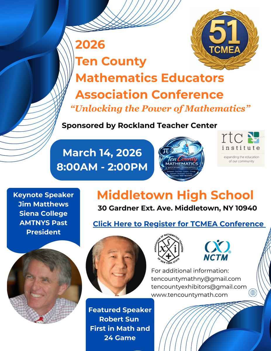 Ten County Mathematics Educators Association tweet media