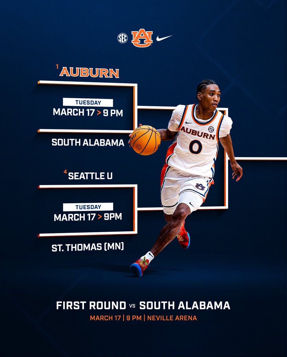 AuburnMBB's tweet photo. We have our matchup. 

📰: https://t.co/ir2Ab26CqB https://t.co/5WKQnRgEfJ