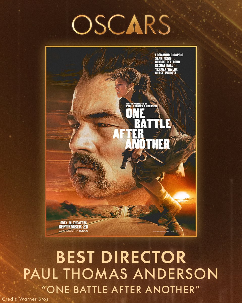 ABC's tweet photo. JUST IN: The Oscar for Best Directing goes to Paul Thomas Anderson for “One Battle After Another.” #Oscars https://t.co/jHcpPfJIrC https://t.co/ZbnftJLAGL