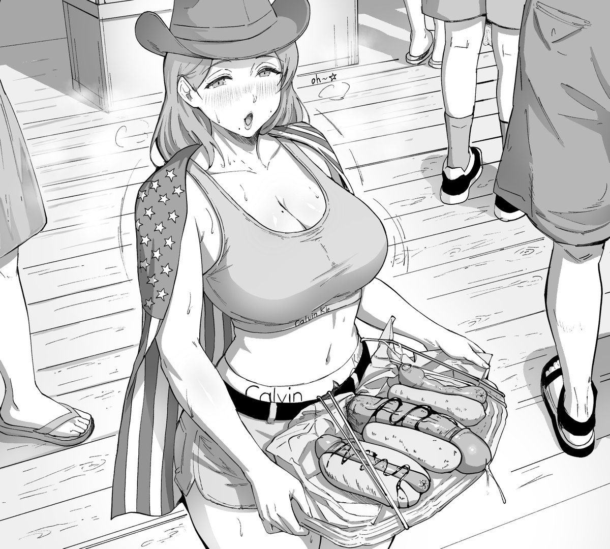 ホットドッグ売る娘 