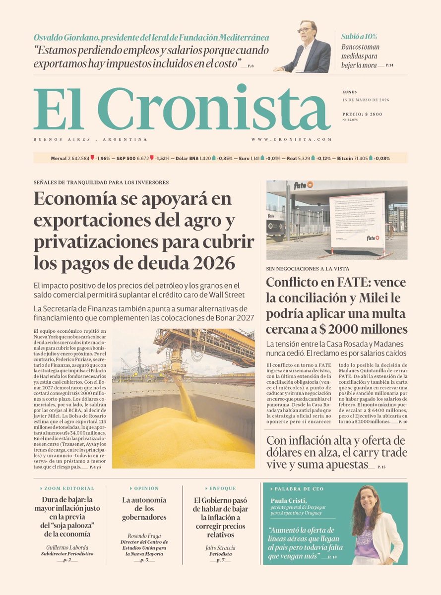 El Cronista tweet media