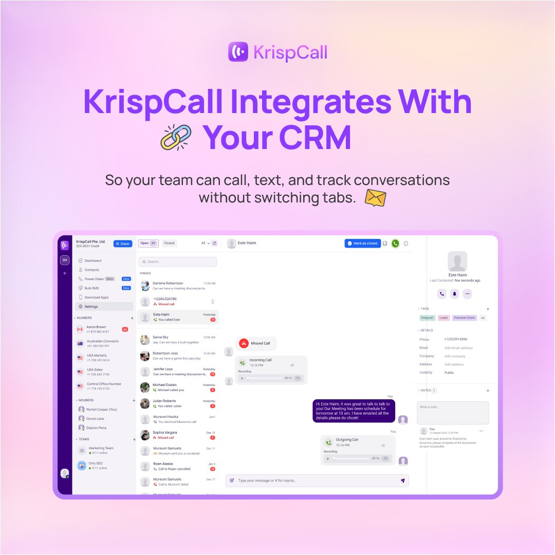 KrispCall tweet media