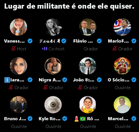 Seu pré-candidato aparece em sala assim pra trocar ideia com o povão e falar diretamente com o eleitorado? O meu aparece 😌🇧🇷