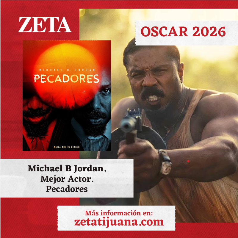 ZETATijuana's tweet photo. #MichaelBJordan gana el #Oscar2026 a #MejorActor por su papel en #Pecadores. Hasta ahora, la cinta acumula cuatro estatuillas. https://t.co/25EgIJLCA6