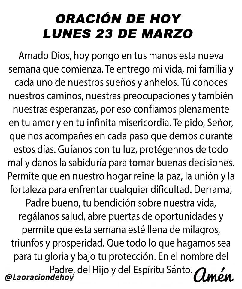 Oración De Hoy tweet media