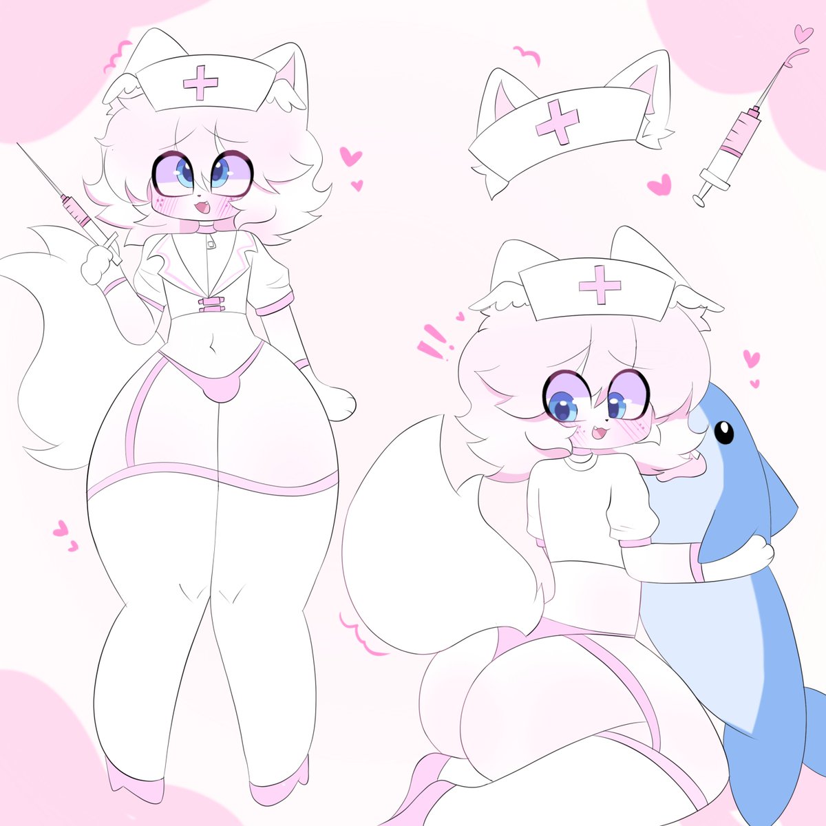 nixiepaws's tweet image. YCH Nurse!
Info ↓↓