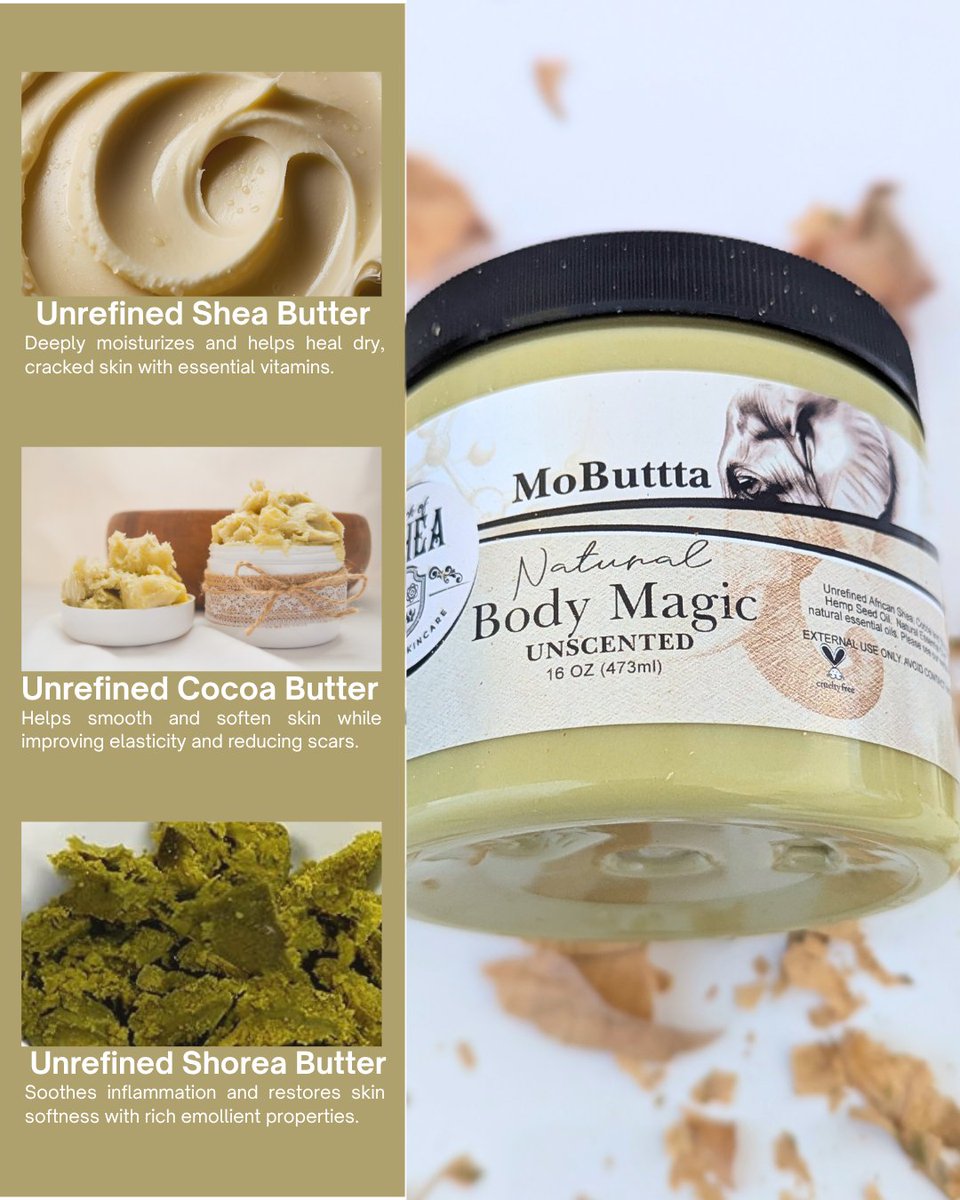 touchofoshea's tweet photo. Did you know?

OSHEA MoButtta is powered by unrefined shea, cocoa, and shorea butters—minimally processed to keep all the skin-loving nutrients intact.

That’s why every jar is so rich, so nourishing, and so real. 💛

𝑻𝒐𝒖𝒄𝒉 𝒐𝒇 𝑶𝑺𝒉𝒆𝒂 𝑰𝒔 𝑻𝒉𝒆 𝑾𝒂𝒚! https://t.co/RceinOQn9R