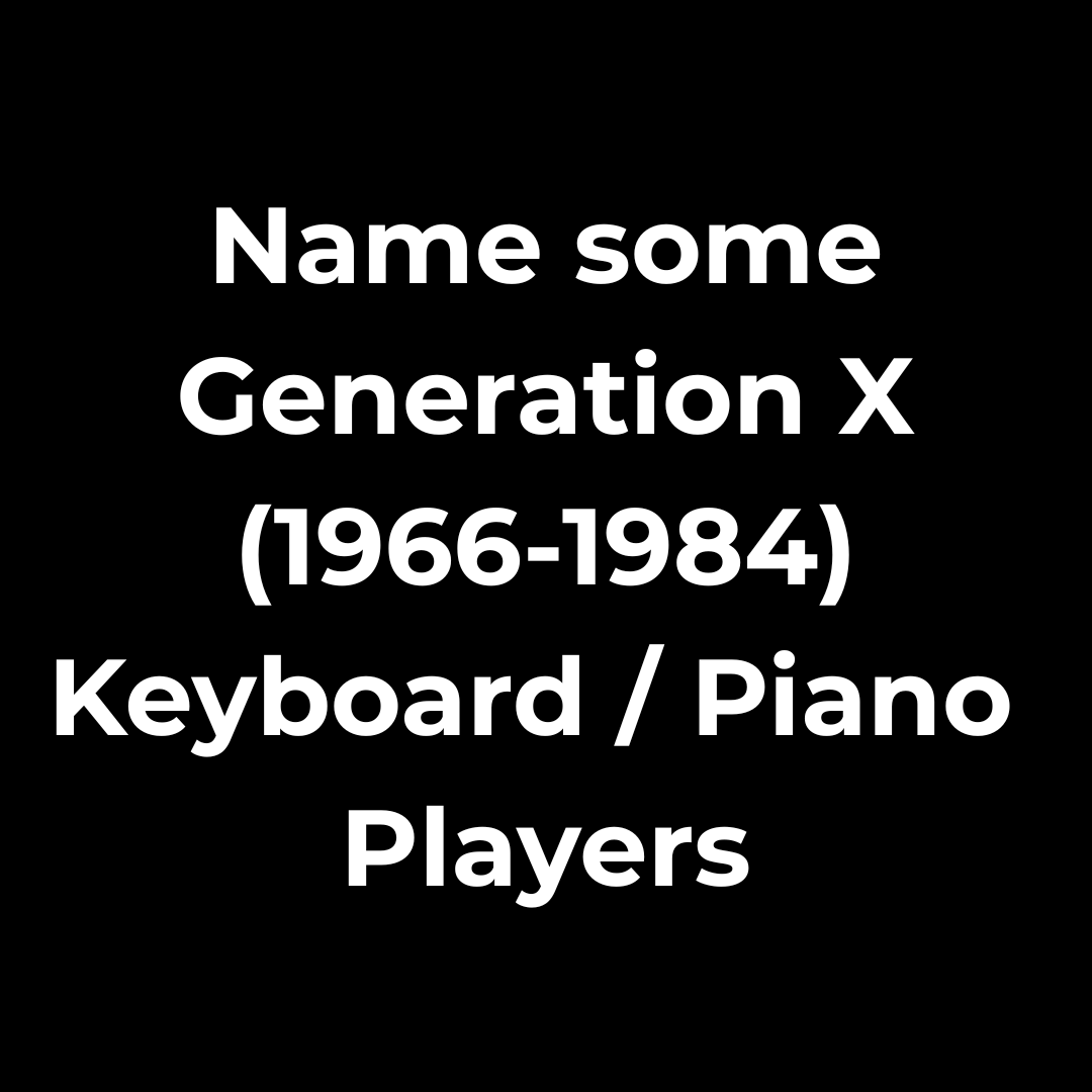 ColyerMusic's tweet photo. So many great piano, keyboard, and synthesizer players born in the 1940's, 1950's, and early 1960's.  There are some great Gen-Y (Millennials).  But my Generation?  Please help me out here.  I'll start with Derek Sherinian, Brad Mehldau, Tom Brislin, and Hiromi. https://t.co/LVGGaOM3pH