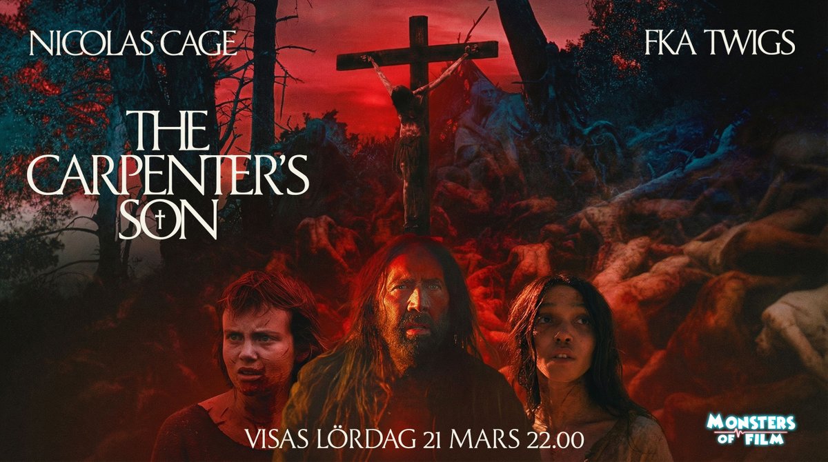 THE CARPENTER’S SON - EN EXPLOSIV BIBLISK FOLK HORROR RULLE INSPELAD PÅ 35MM!

I en avlägsen by i romerska Egypten utbryter ett blodigt andligt krig när snickaren Joseph (Nicolas Cage), Maria (FKA Twigs) och deras tonårsson Jesus (Noah Jupe) konfronteras med demoniska frestelser