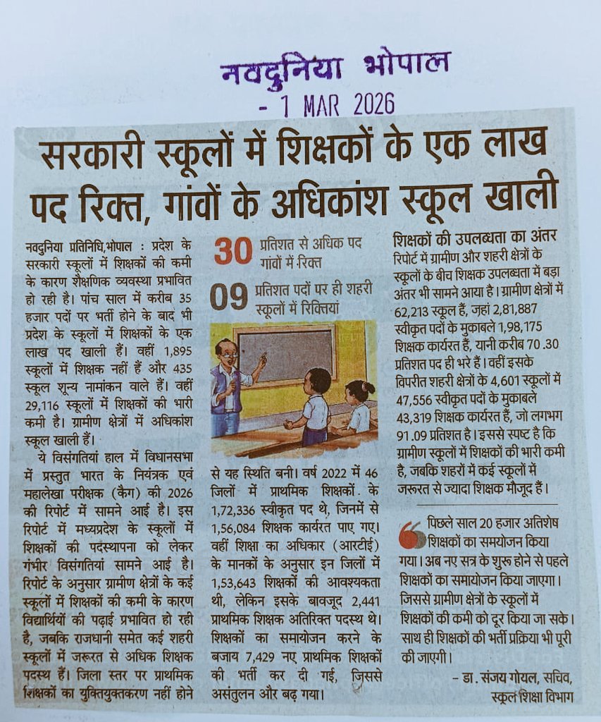 लाखों MPTET क्वालिफाइड युवा बेरोज़गार,
फिर भी सरकार अतिथि शिक्षकों को टिका रखे हुए है।
क्या बच्चों को अपात्र शिक्षक चाहिए या योग्य?
योग्यता का मजाक बंद करो!
#युवाओं_को_न्याय_दो 
#MPTET 2018